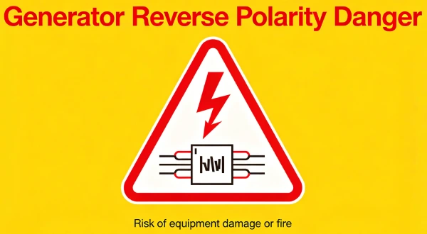 Generator Reverse Polarity Danger
